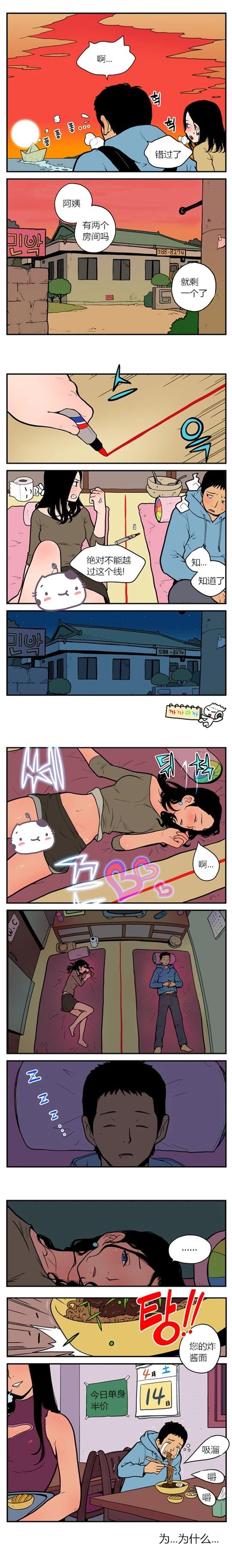 女人都这样暗示了，你还不懂？丨污力漫画第6张